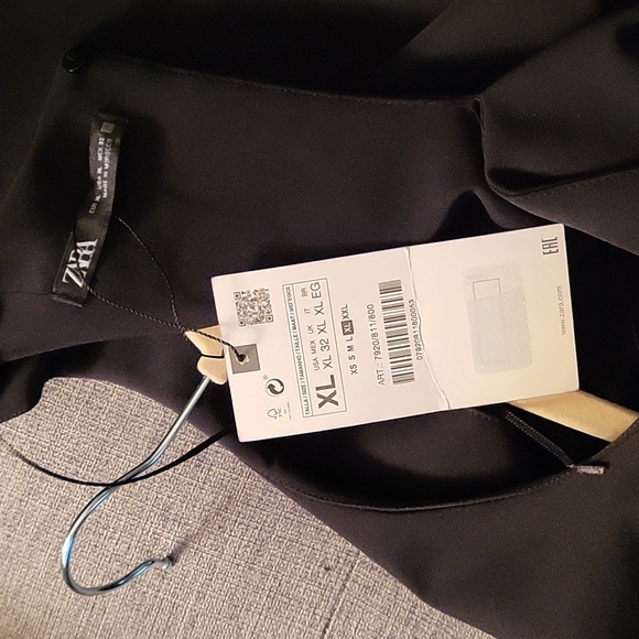 ZARA BLACK MINI SHEATH MINI DRESS - NWT SZ XL - Picture 4 of 6